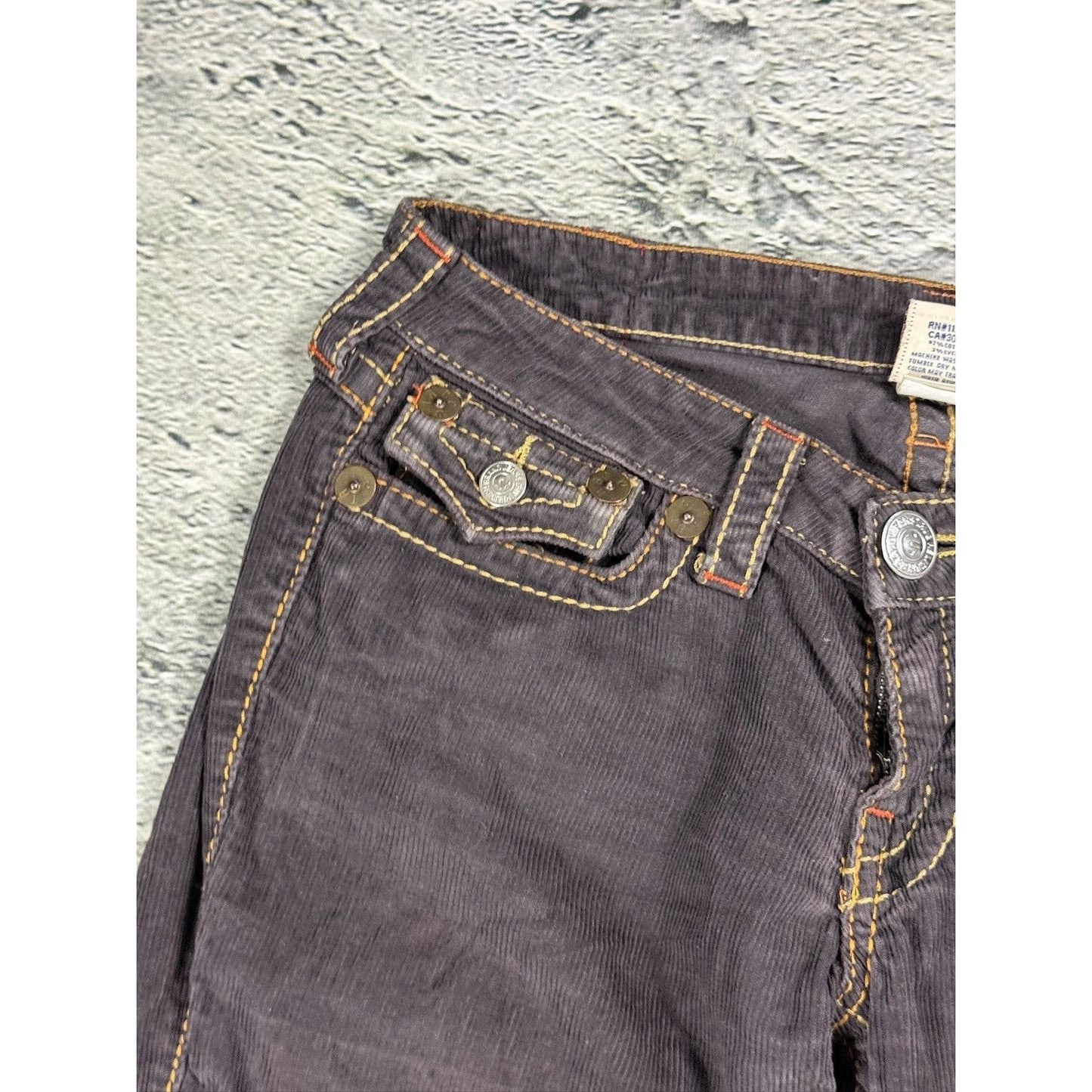 True Religion Billy Big T jeans cords corduroy pants flared