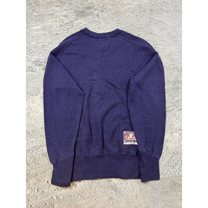 Evisu sweatshirt vintage navy big logo spell out white