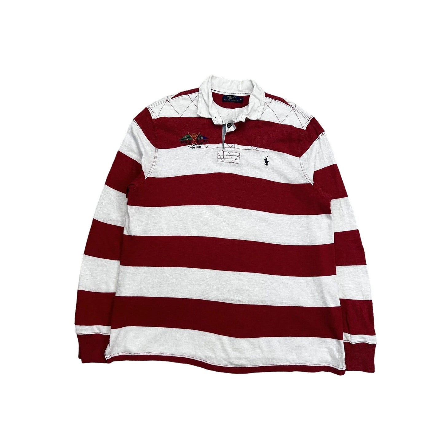 Chief Keef Polo Ralph Lauren striped longsleeve red white