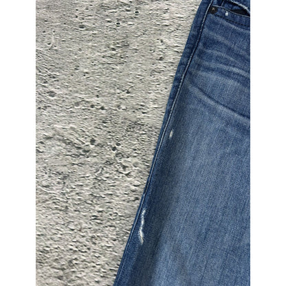 True Religion vintage blue jeans Ricky black big logo Y2K