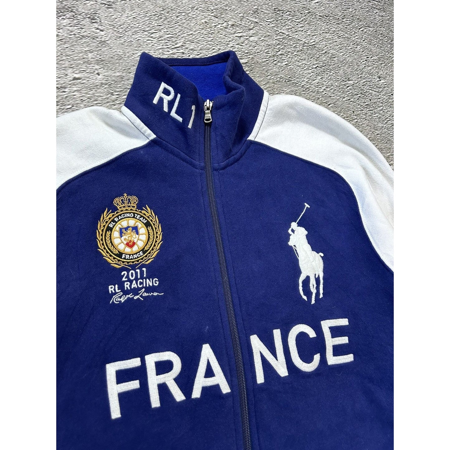 Chief Keef Polo Ralph Lauren France zip sweatshirt big pony