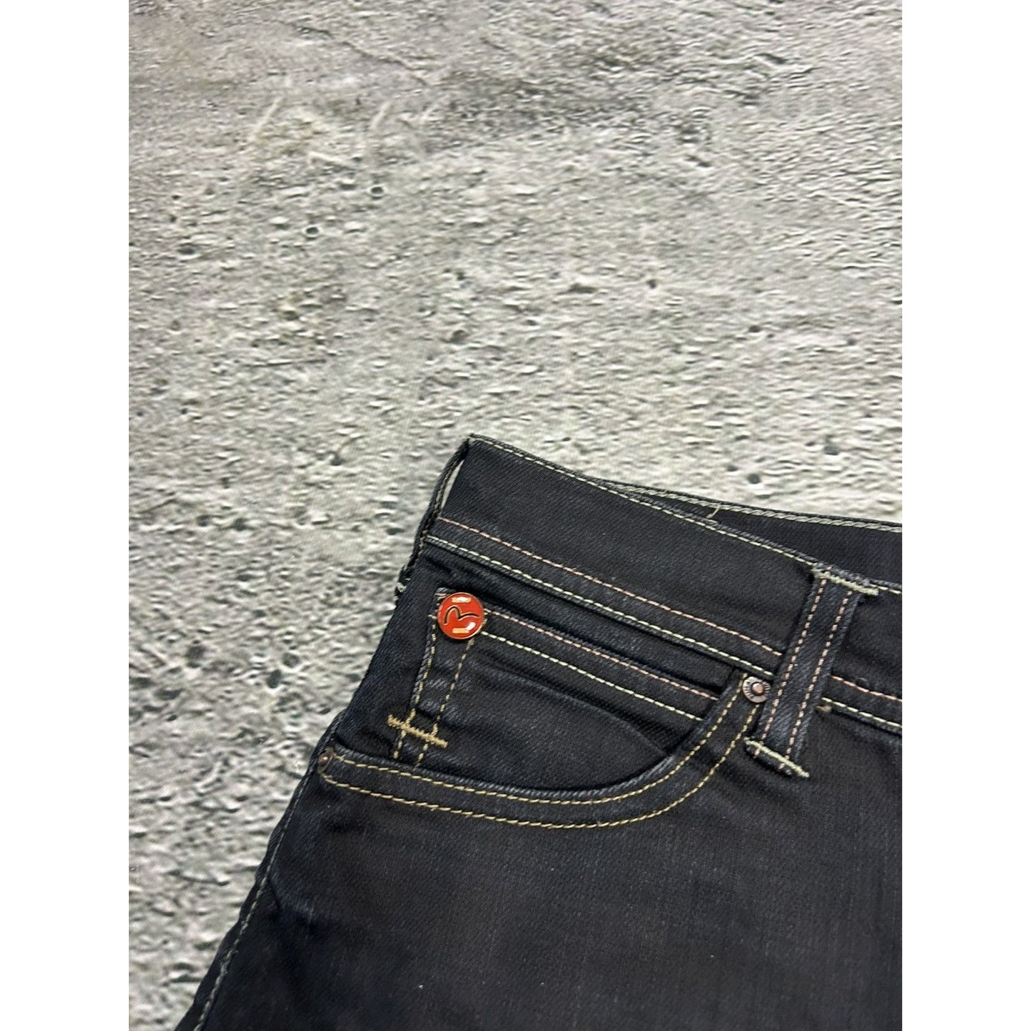 Evisu x Puma vintage black skirt seagulls Y2K