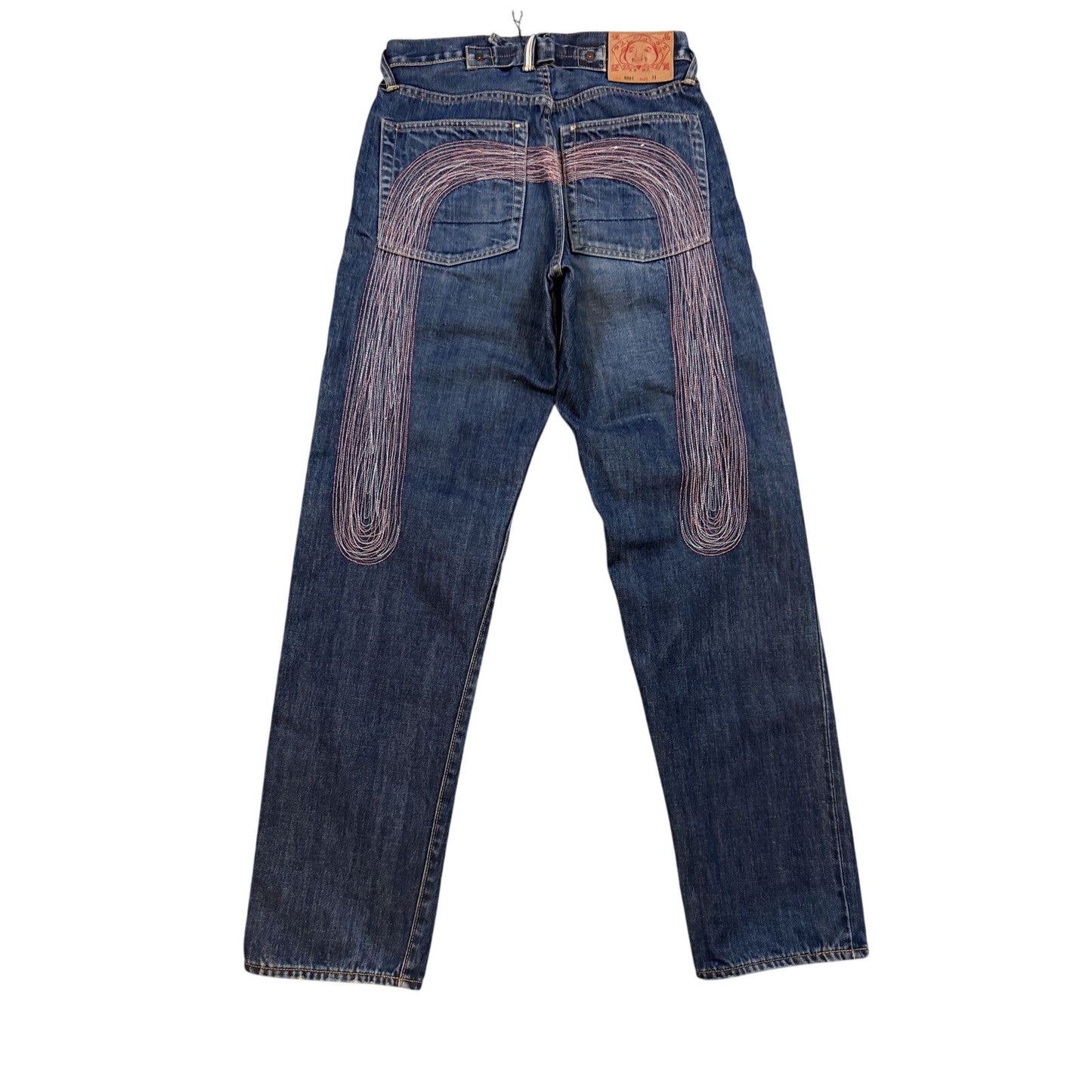 Evisu jeans daicock big logo gradient purple pink white