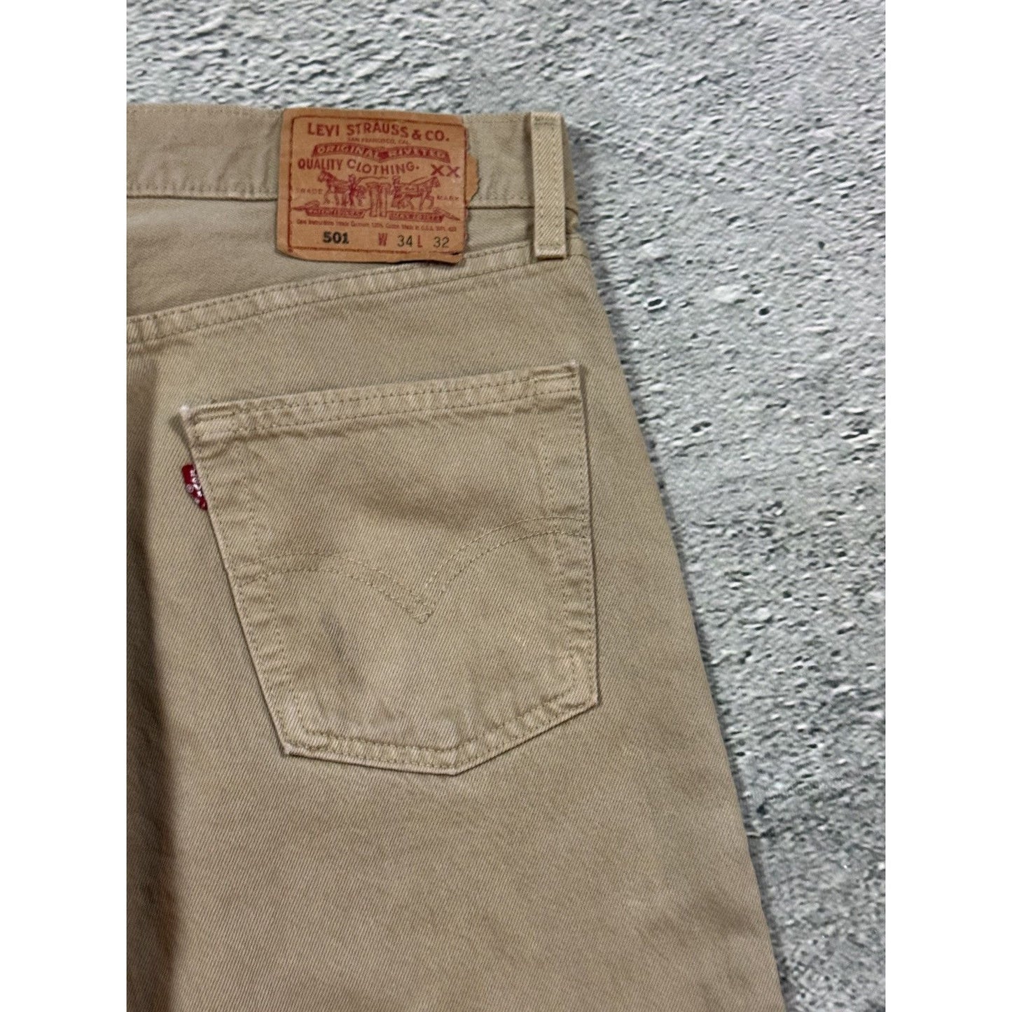 Levi’s 501 made in usa jeans biege vintage denim