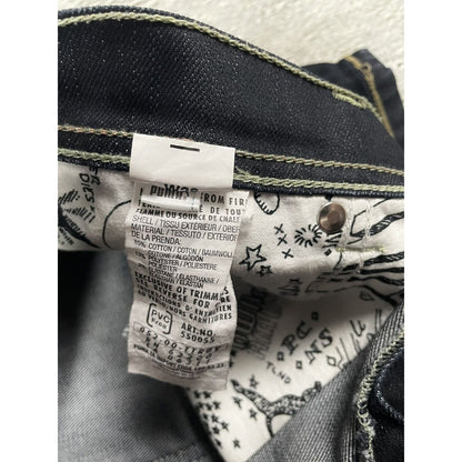 Evisu x Puma vintage navy skirt black seagulls Y2K