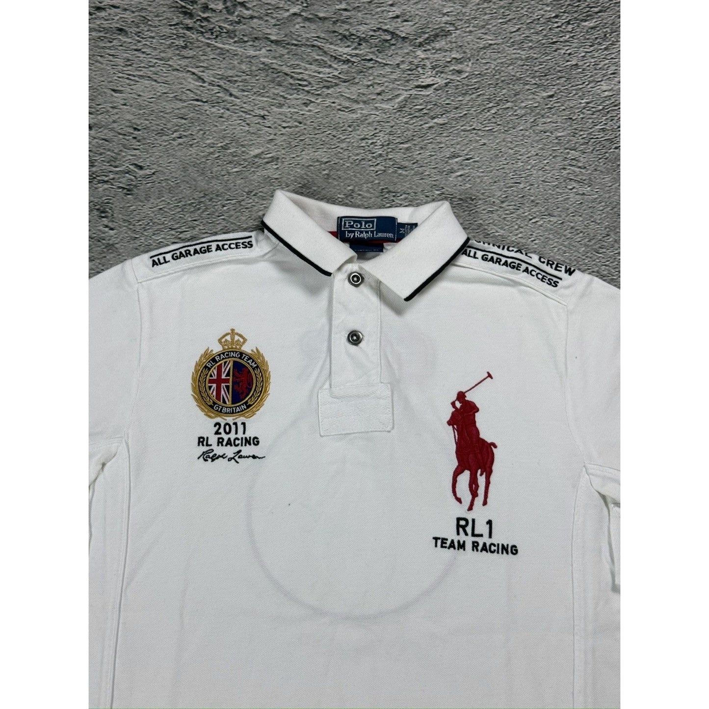 Chief Keef Polo Ralph Lauren RL1 Racing GT Britain white