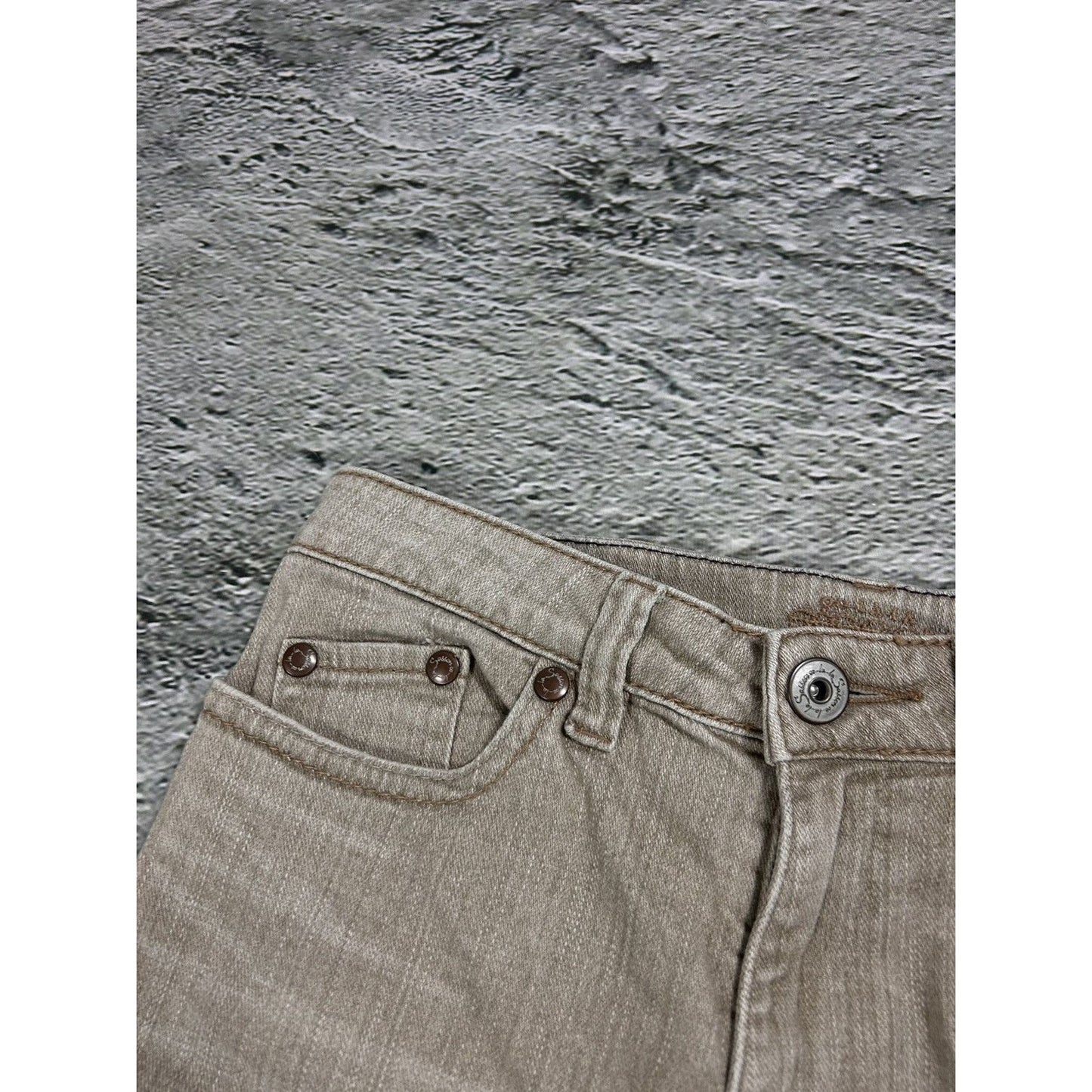 Y2K jeans flared beige Japanese