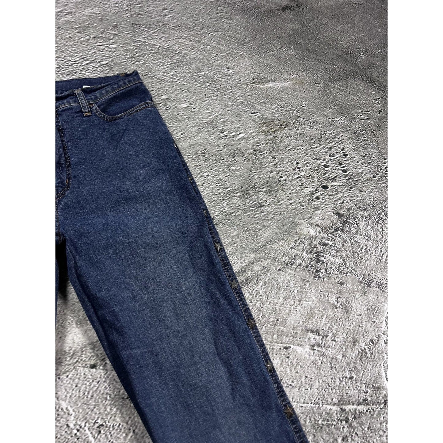 Moschino jeans stars vintage blue denim pants Y2K