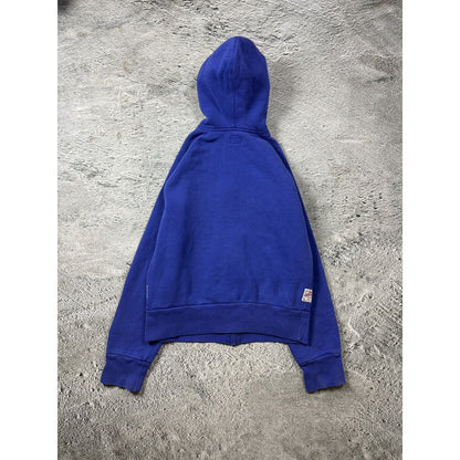 Evisu zip hoodie blue vintage big logo Y2K blue