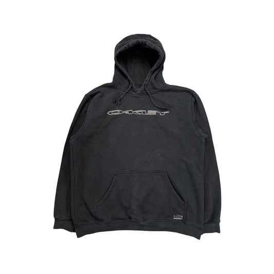Oakley hoodie vintage black big logo Y2K