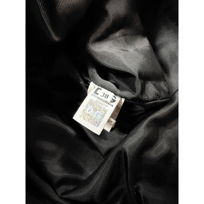 Dolce & Gabbana coat vintage black leather lambskin