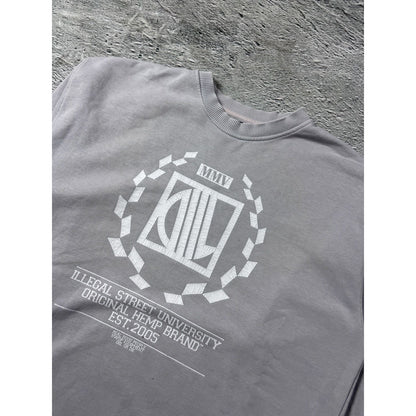 Hemp Gru Dill Gang Polish Hip-Hop vintage crewneck gray HWDP