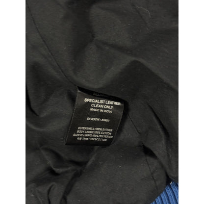 Allsaints AW07 specialist blue turqoise Leather Jacket