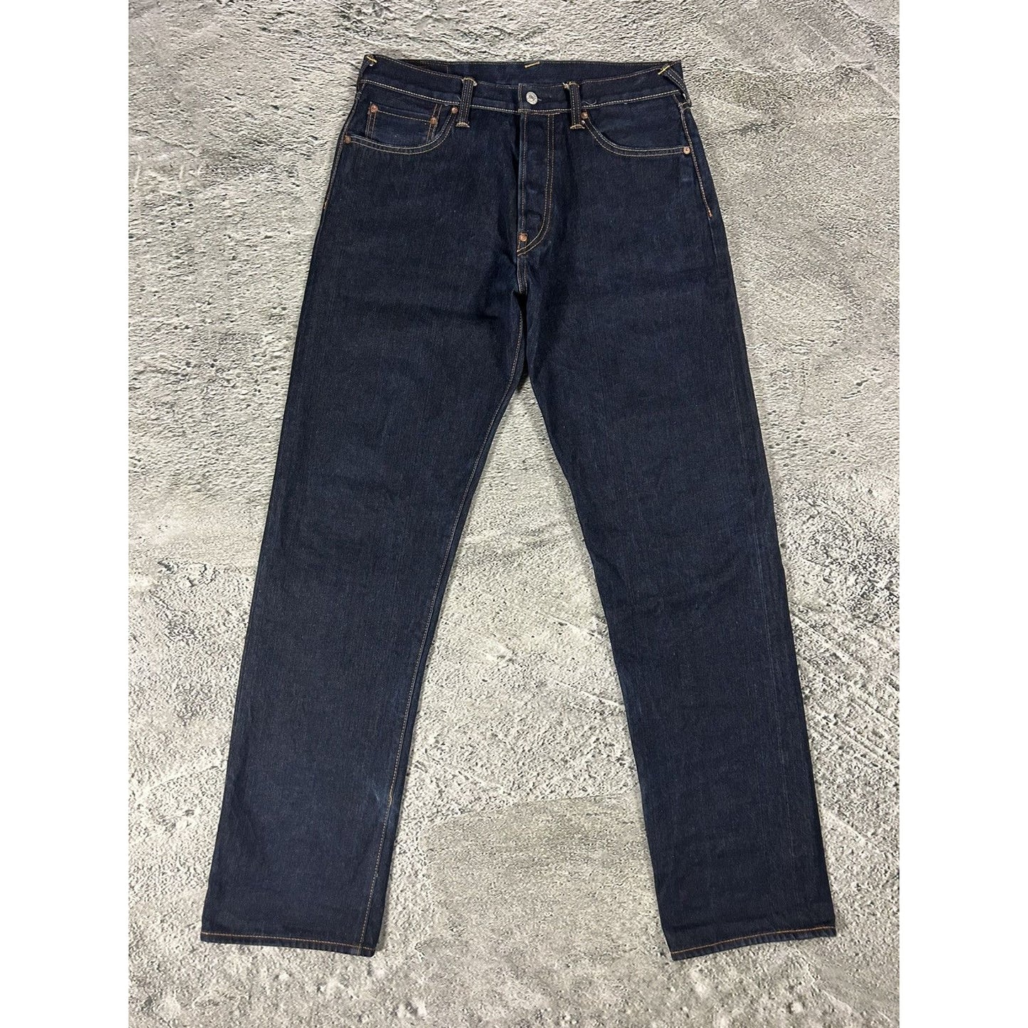 Evisu jeans daicock big logo red selvedge denim