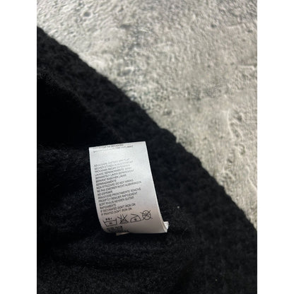 Diesel cardigan vintage zip sweater black Y2K avantgarde