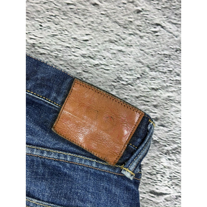 Evisu jeans daicock big logo yellow selvedge denim