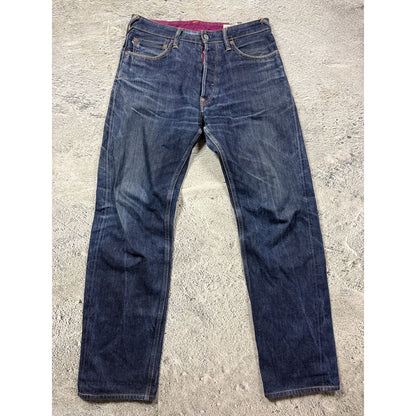 Evisu jeans daicock big logo gradient purple pink purple