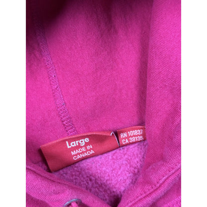 Supreme reverse Tag Hoodie fuchsia pink