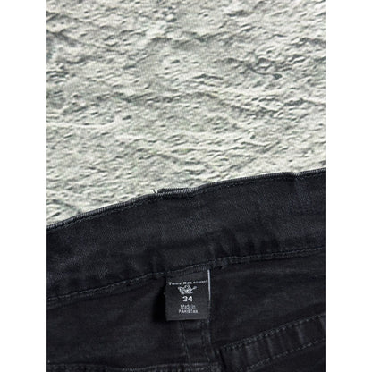 True Religion black jeans white horseshoe logo Y2K Rocco