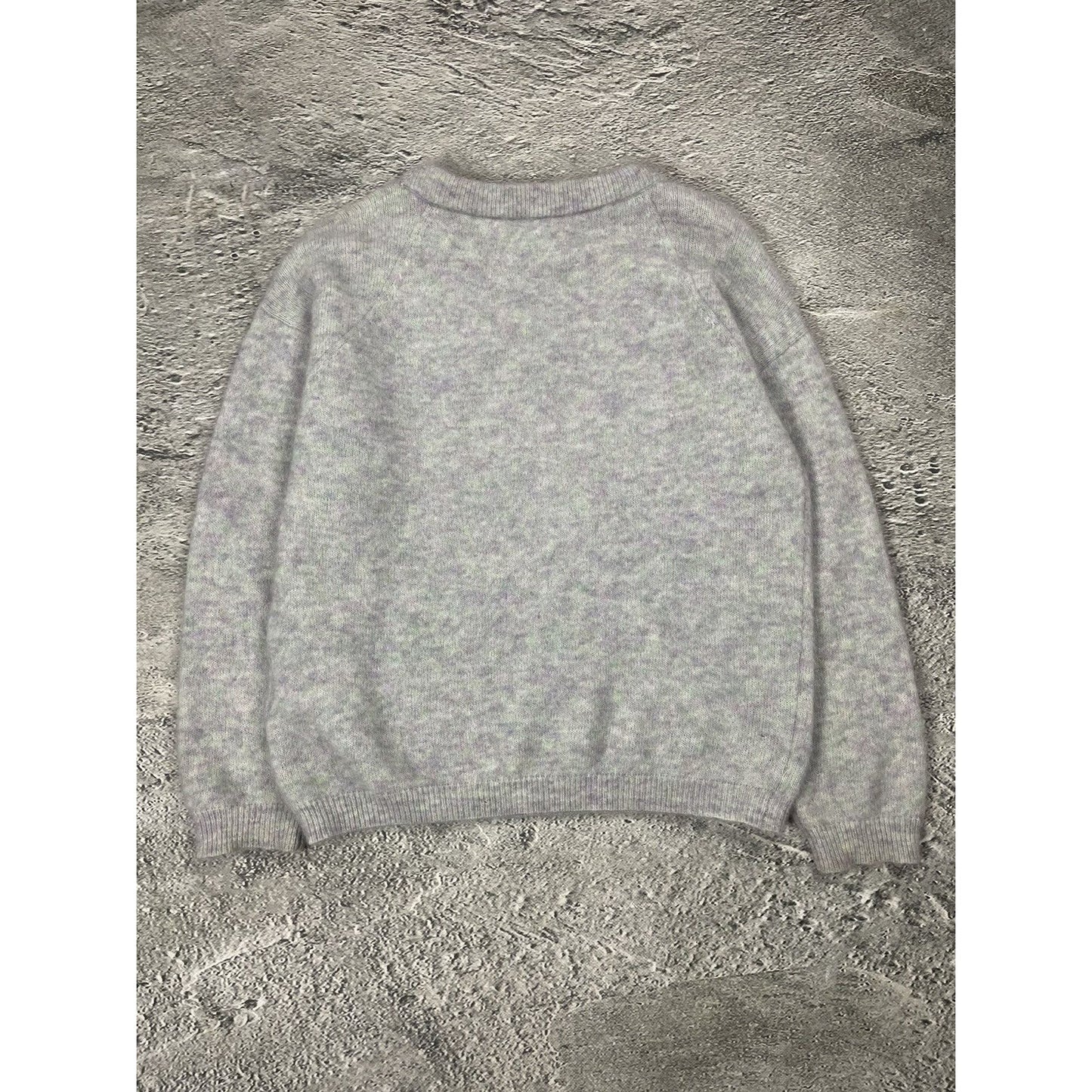 Acne Studios mohair sweater grey purple green