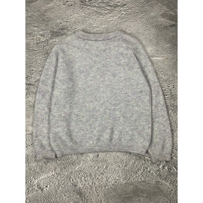 Acne Studios mohair sweater grey purple green
