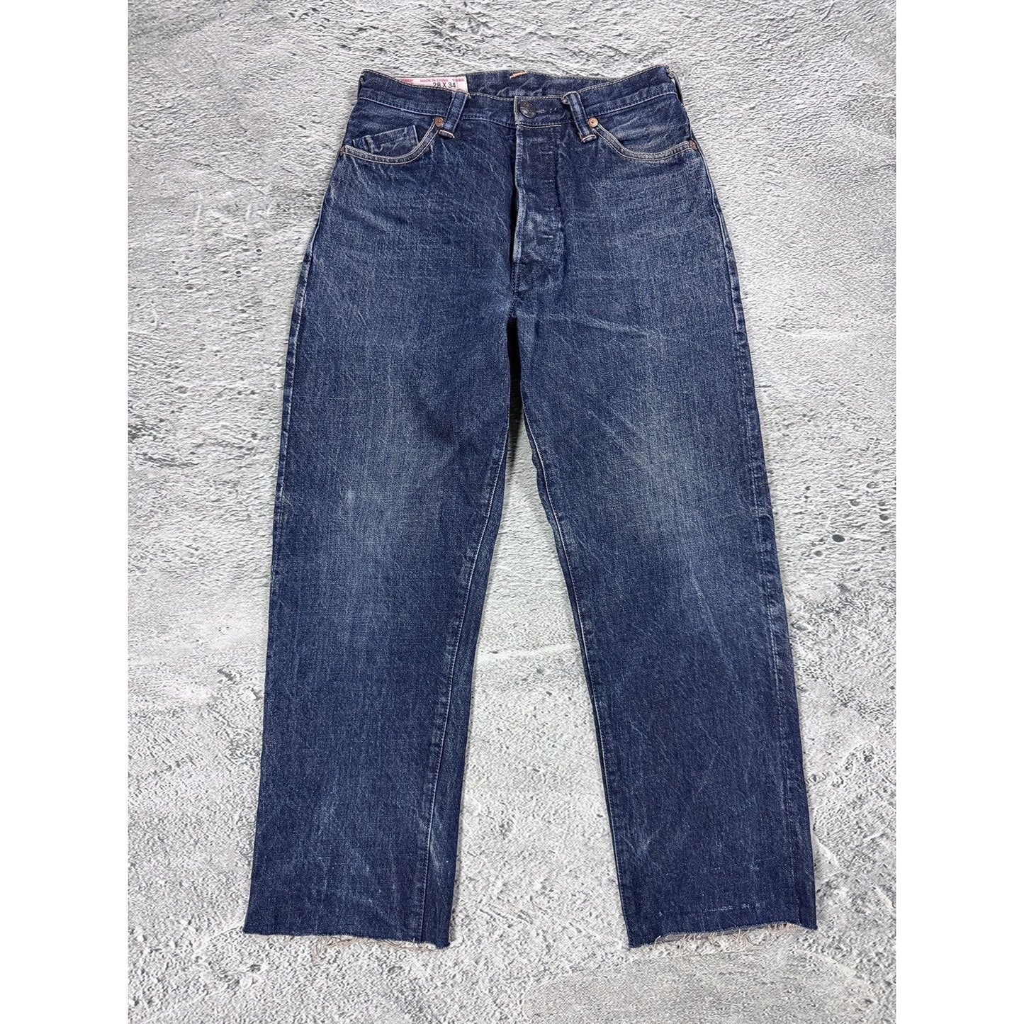 Evisu Yamane jeans embroidery japanese vintage cat face gull