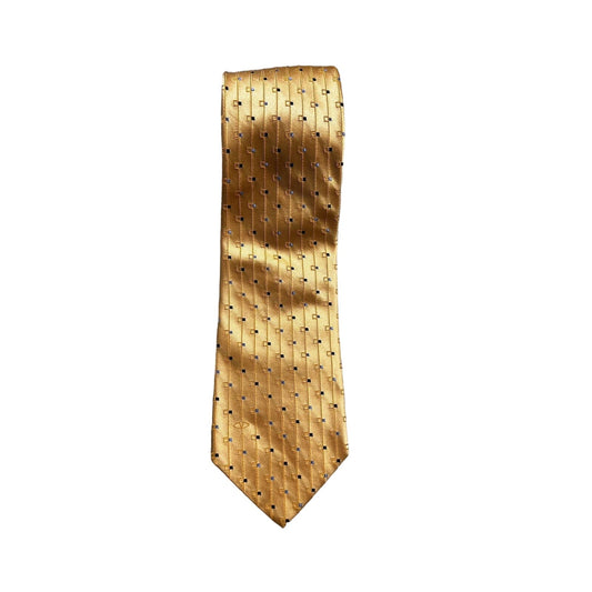 Valentino silk tie yellow