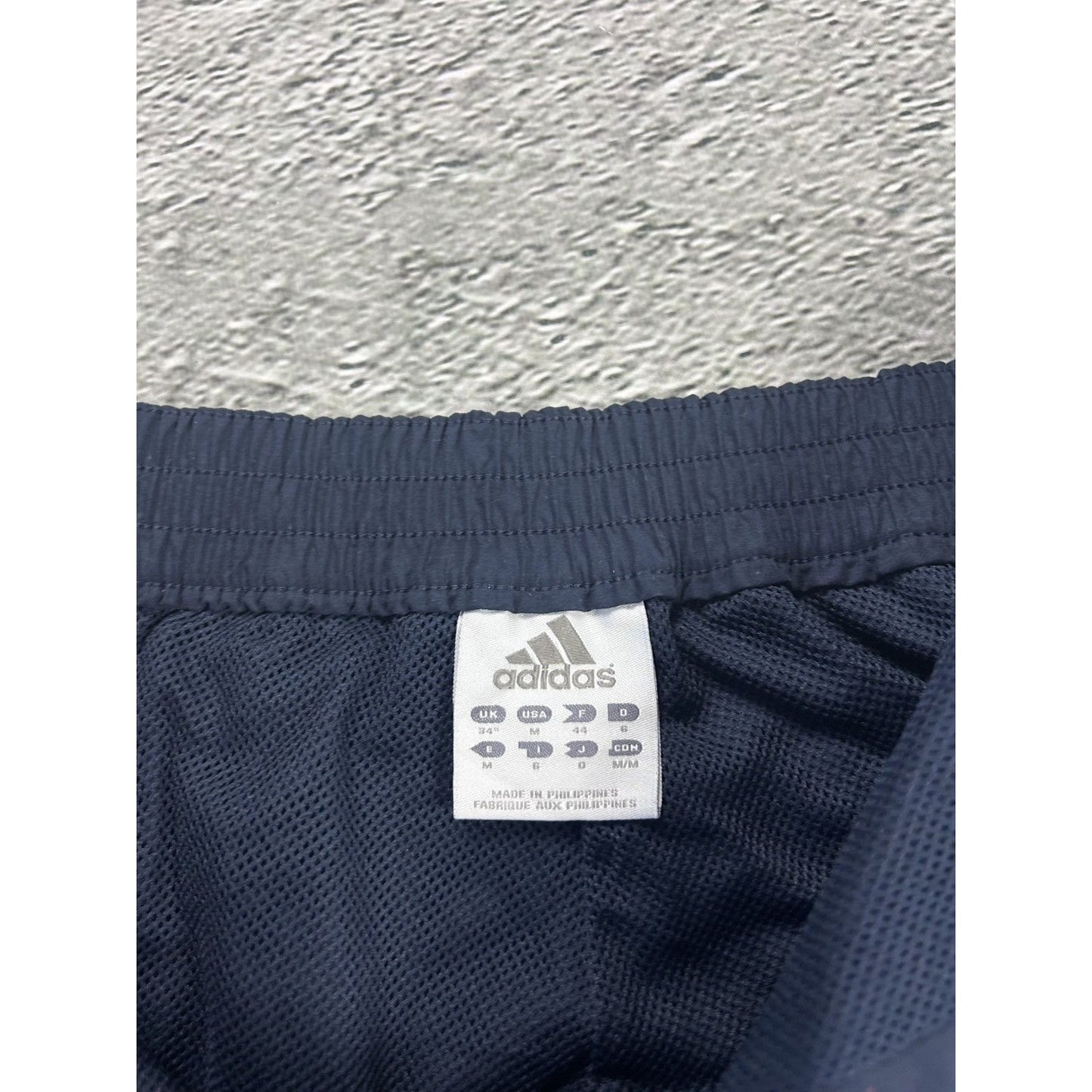 Adidas shorts navy blue cargo nylon pants Y2K