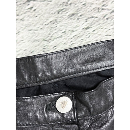 MCM Black Leather Pants Vintage