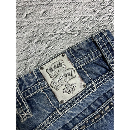 Rock Revival washed jeans Y2K relaxed Tallon