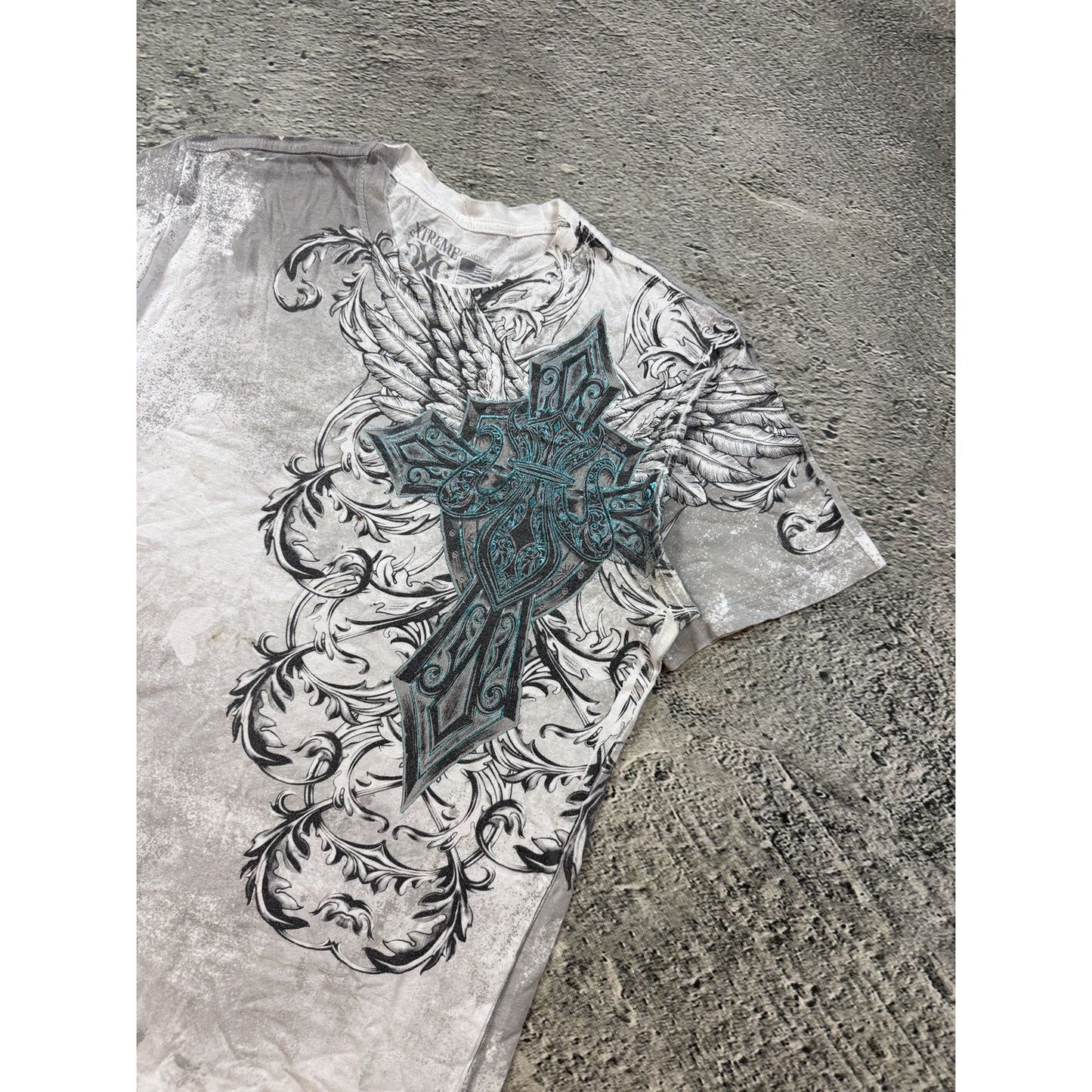 Xtreme Couture Vintage Y2K white big logo Affliction