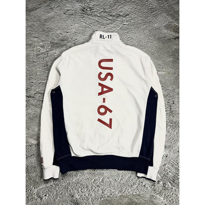 Chief Keef Polo Ralph Lauren zip sweatshirt white USA