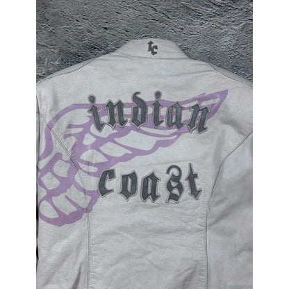 Indian Coast BCN Racing Leather Jacket vintage motorcycle