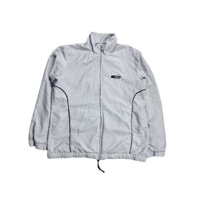 Adidas track jacket vintage grey Y2K zip nylon