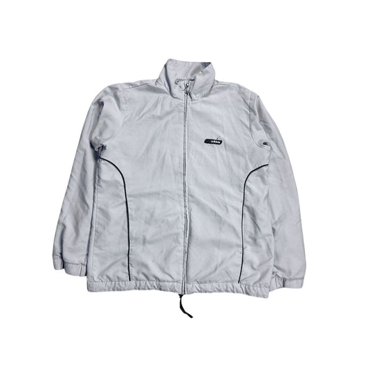 Adidas track jacket vintage grey Y2K zip nylon