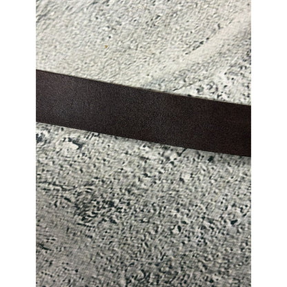 Diesel leather belt big buckle Y2K brown