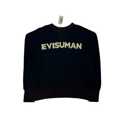 Evisu Yamane sweatshirt vintage black Evisuman big logo