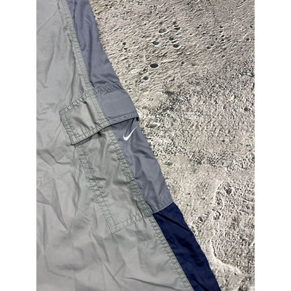 Nike track pants vintage 90s hex logo grey blue