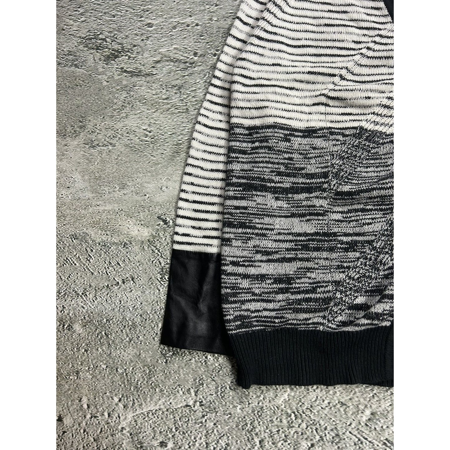 Claudie Pierlot cardigan sweater white black striped
