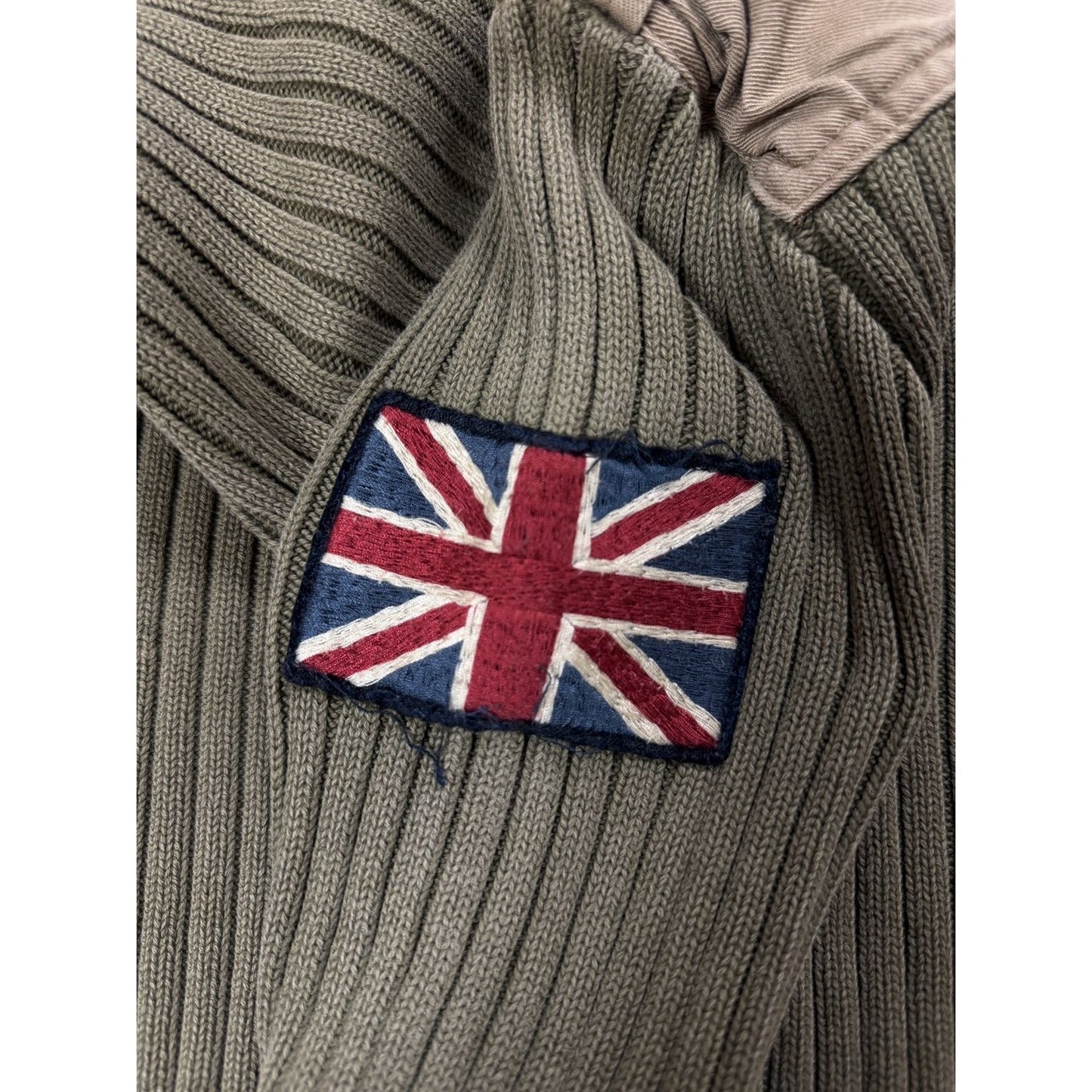 Polo Ralph Lauren vintage sweater USA flag military cargo