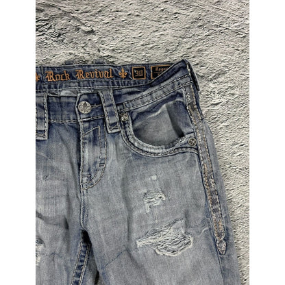 Rock Revival Rogue washed jeans Y2K flared Bootcut