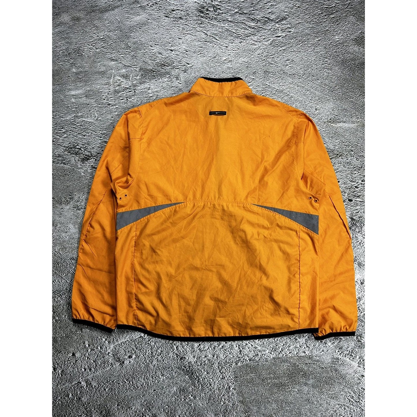 Nike track jacket nylon orange vintage Y2K halfzip