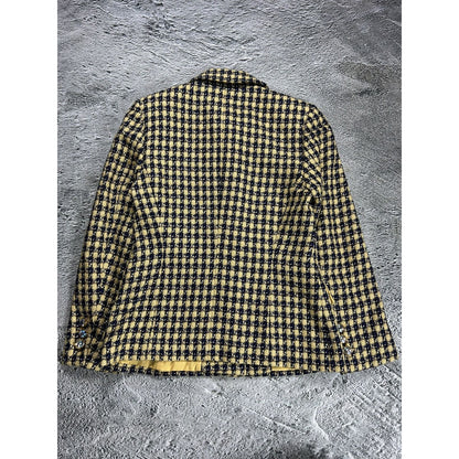 Escada vintage suit wool set blazer + skirt yellow