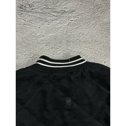 Pelle Pelle jacket big logo 90s black bomber varsity