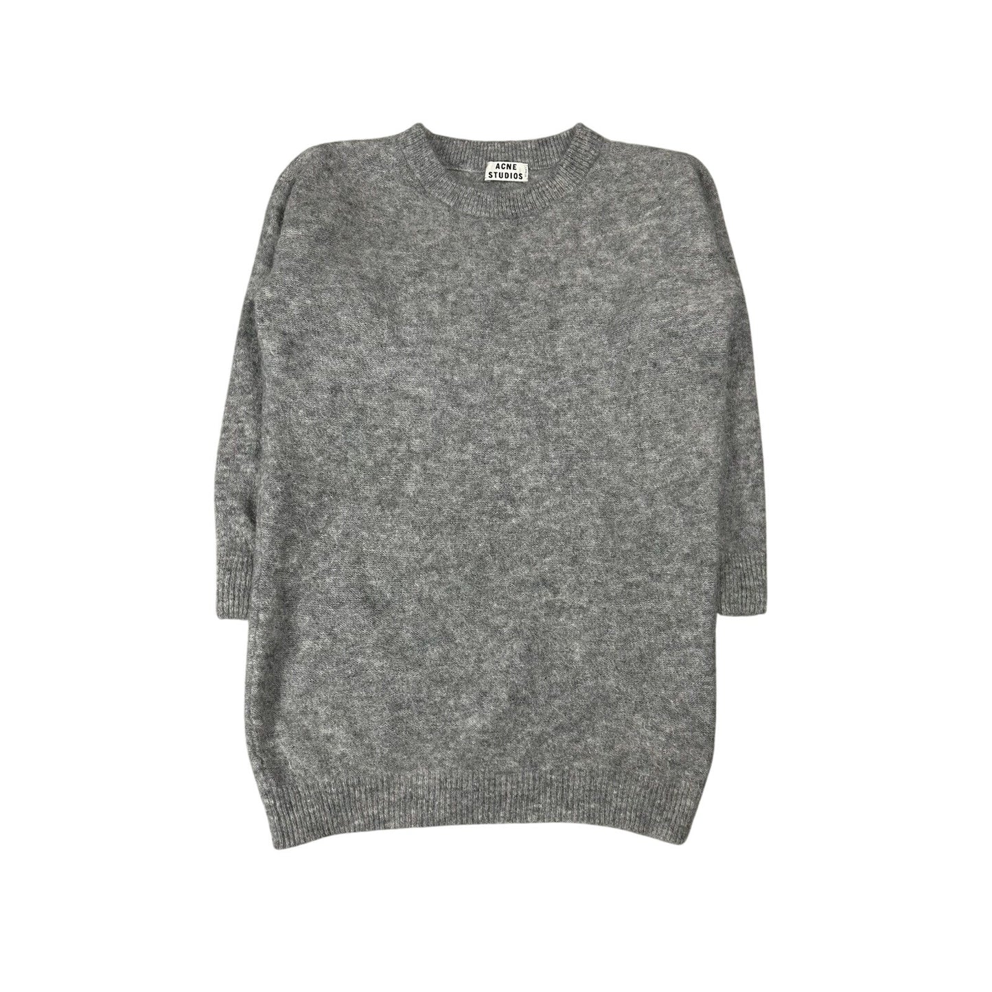 Acne Studios mohair long sweater wham moh grey
