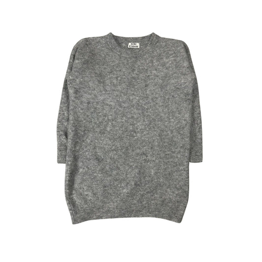Acne Studios mohair long sweater wham moh grey