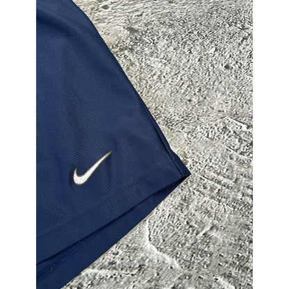 Nike vintage navy shorts track pant small swoosh Y2K