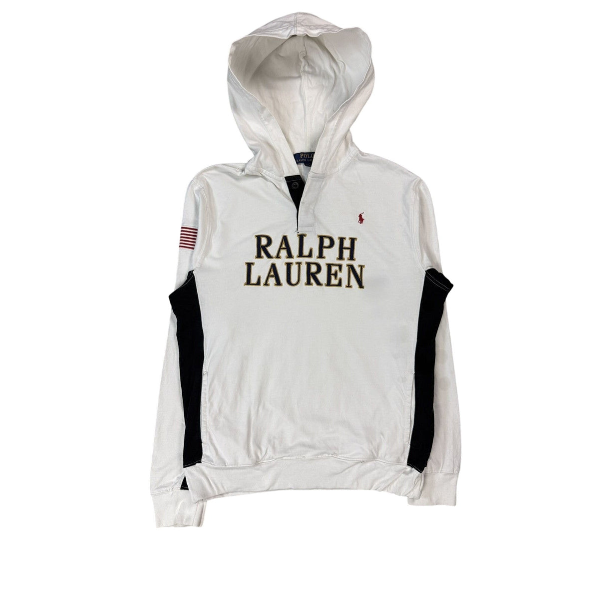 Chief Keef Polo Ralph Lauren hooded Longsleeve white