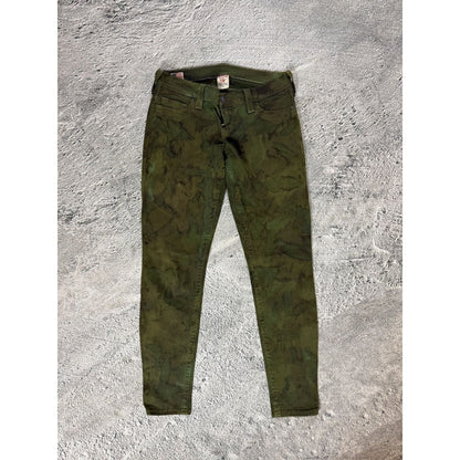 True Religion vintage camo jeans slim Casey skinny