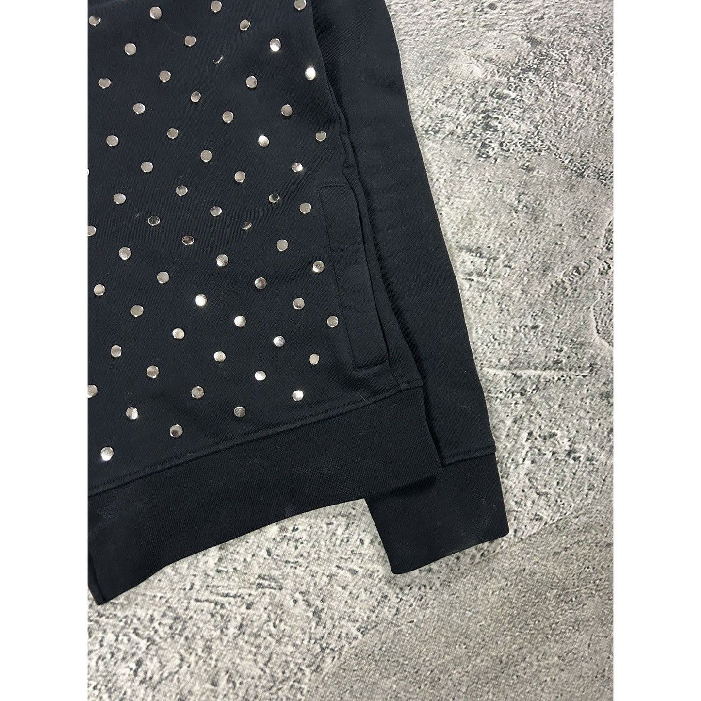 Diesel Black Gold Line studded zip hoodie